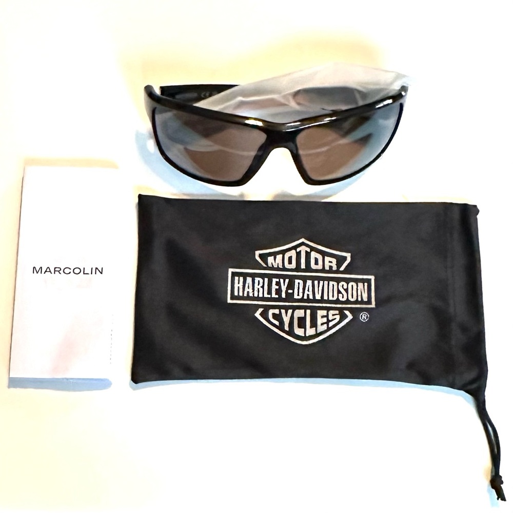 🕶️ Harley Davidson Wrap Sport Mirrored Sunglasses Unisex 🏍️ - Picture 9 of 12